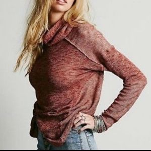 FREE PEOPLE Beatnik Hacci Cowl Neck Sweater M